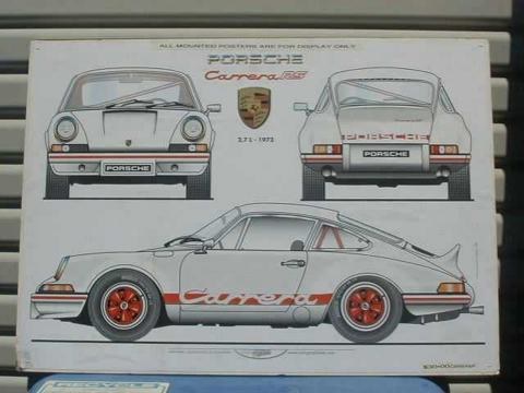 PORSCHE CARRERA RS POSTER