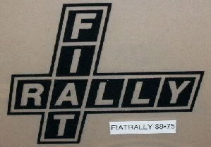 FIAT RALLY CROSS STICKER