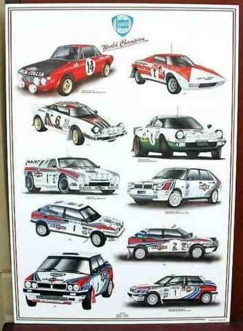 LANCIA WORLD CHAMPION POSTER