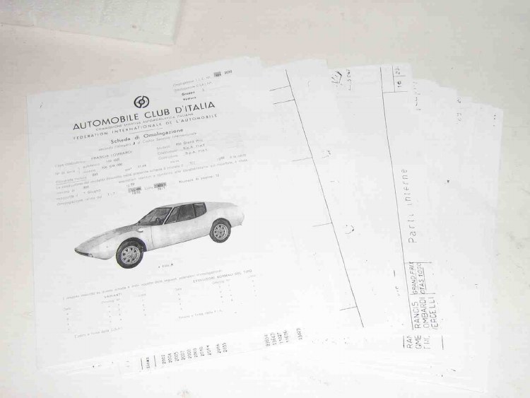 OMOLOGAZIONE & PARTS BOOK,COPY