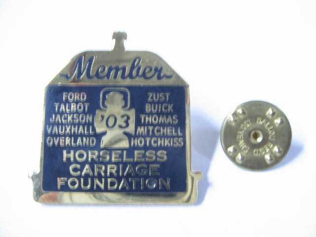 HORSELESS CARRIAGE PIN