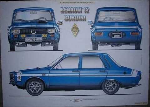 RENAULT 12 GORDINI POSTER