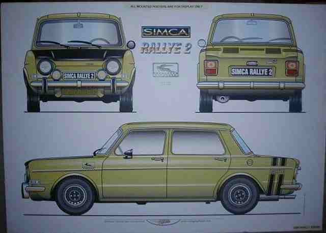 1973 SIMCA RALLYE 2 POSTER