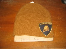 GOLD BEANIE CAP W LAMBORGHINI