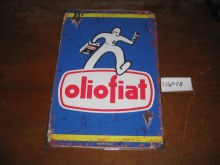 METAL OLIO FIAT SIGN