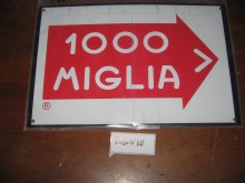 1000 MIGLIA ARROW METAL SIGN