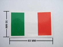ITALIAN FLAG STICKER, MEDIUM