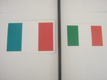 ITALIAN FLAG STICKER LARGE
