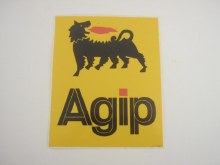 AGIP YELLOW STICKER W BEAST