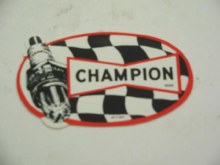 OVAL CHAMPION STICKER