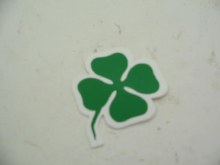 47 MM ALFA CLOVER LEAF STICKER