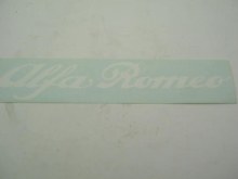 WHITE ALFA ROMEO SCRIPT STICKR