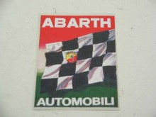 "ABARTH AUTOMOBILI" STICKER