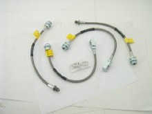 S/STEEL BRAIDED BRAKE HOSE SET