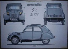 CITROEN 2CV POSTER POSTER