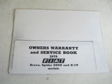 WARRANTY & SERVICE BOOK, COPY