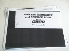 WARRANTY & SERVICE BOOK, COPY