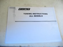 TOWING INSTRUCTIONS, COPY