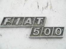 METAL FIAT 500 REAR EMBLEM