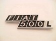 METAL "FIAT 500 L" REAR EMBLEM