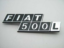 PLASTIC FIAT 500 L REAR EMBLEM