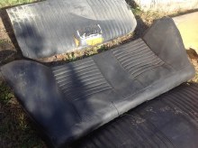 BLACK REAR UPPER SEAT CUSHION