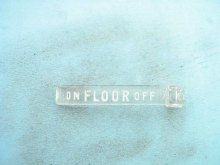 FLOOR ON/OFF PLASTIC SYMBOL