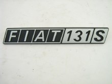 "FIAT 131 S" REAR EMBLEM