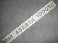 "FIAT ABARTH 1000TC" STICKER