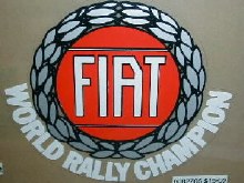 SMALL FIAT WORLDRALLY CHAMPION