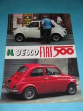 IL BELLO FIAT 500 FLR POSTCARD