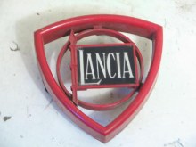 GRILL EMBLEM, PAINTED RED