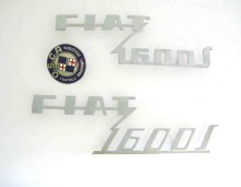 REAR EMBLEM FIAT 1600 S