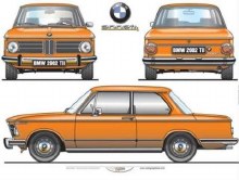 BMW 2002 TII POSTER