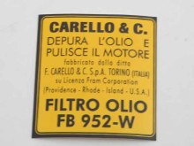 CARELLO & C OIL FILTER STICKR