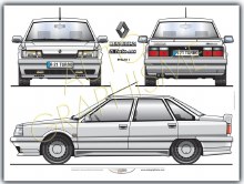 RENAULT 21 Turbo ABS POSTER