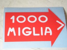 RED 1000 MIGLIA STICKER, 70 MM