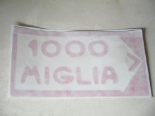 CLEAR 1000 MIGLIA STICKER