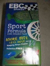 EBC "GREEN STUFF" BRAKE PADS