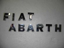 "FIAT ABARTH" SEPARATE LETTERS