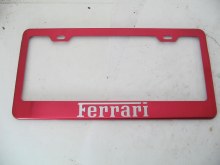 RED FERRARI L/PLATE FRAME