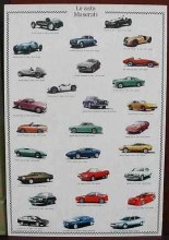 37 X 26" MASERATI CARS POSTER