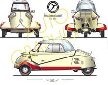 MESSERSCHMITT KR 200 POSTER