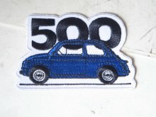 BLUE FIAT 500 PATCH
