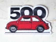 RED FIAT 500 PATCH