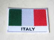 ITALIAN FLAG PATCH, 7 CM LONG