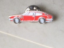 RED FIAT DINO COUPE PIN