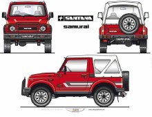 SUZUKI Santana Samurai POSTER