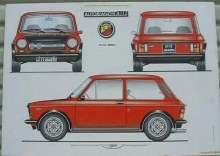 AUTOBIANCHI A112 ABARTH POSTER