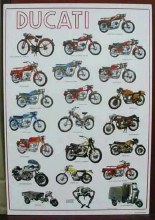 DUCATI MOTORCYCLES POSTER